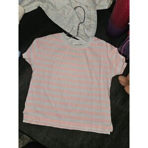 Zara striped boxy tee
